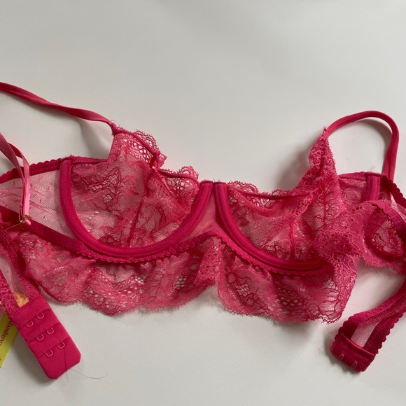 Lot of 2 pink lace bras perfect condition 34c - Picture 7 of 7